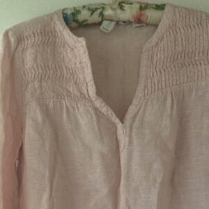 100% Linen Joie Pullover Top/ S